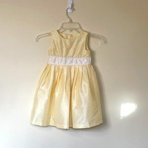 Perfectly Dressed Girls Yellow & White Dress Size 4T